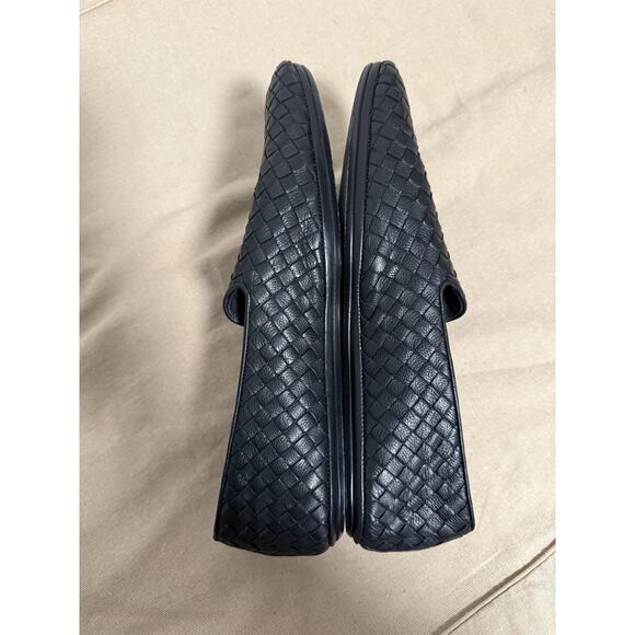 Bottega Veneta Shoes Black Intrecciato Woven Leather Mens Loafers Made in Italy - Picture 15 of 16
